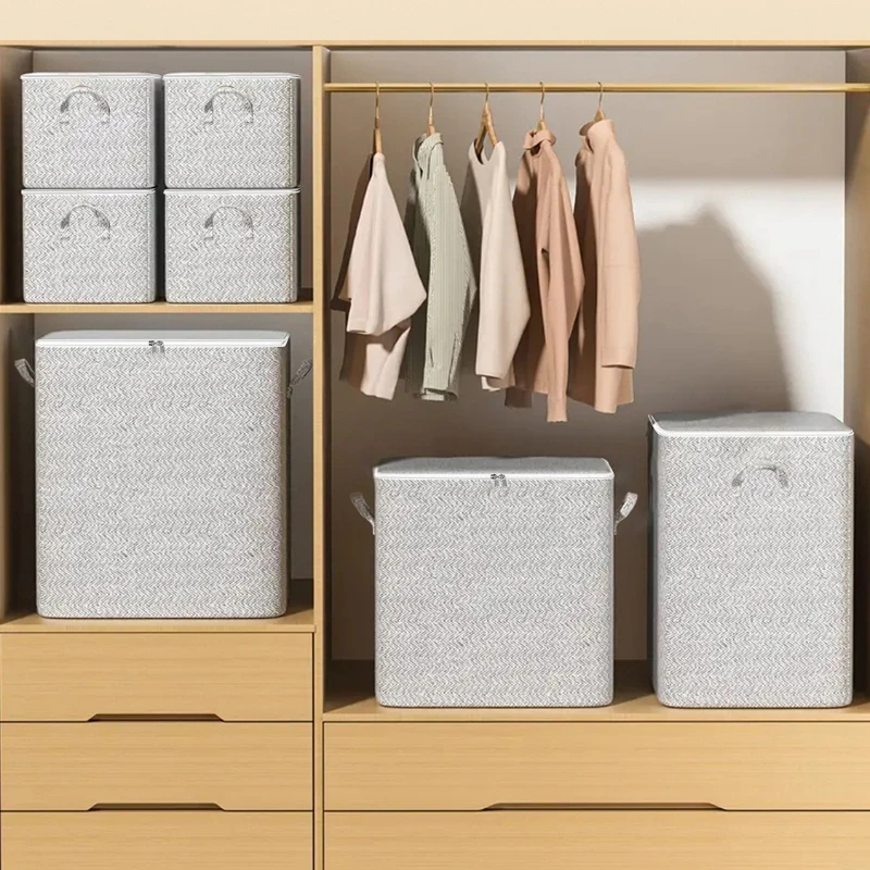 1 moderne Aufbewahrungsbox aus Vliesstoff, rechteckige Mehrzweck-Organizerbox, faltbar, Aufbewahrung unter dem Bett