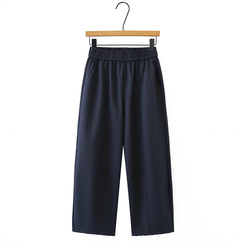 

2026 Spring Plus Size Banana Pants For Women, High Waist Elastic Waist Cropped Pants Casual Trousers For Curvy Ladies Style 2607