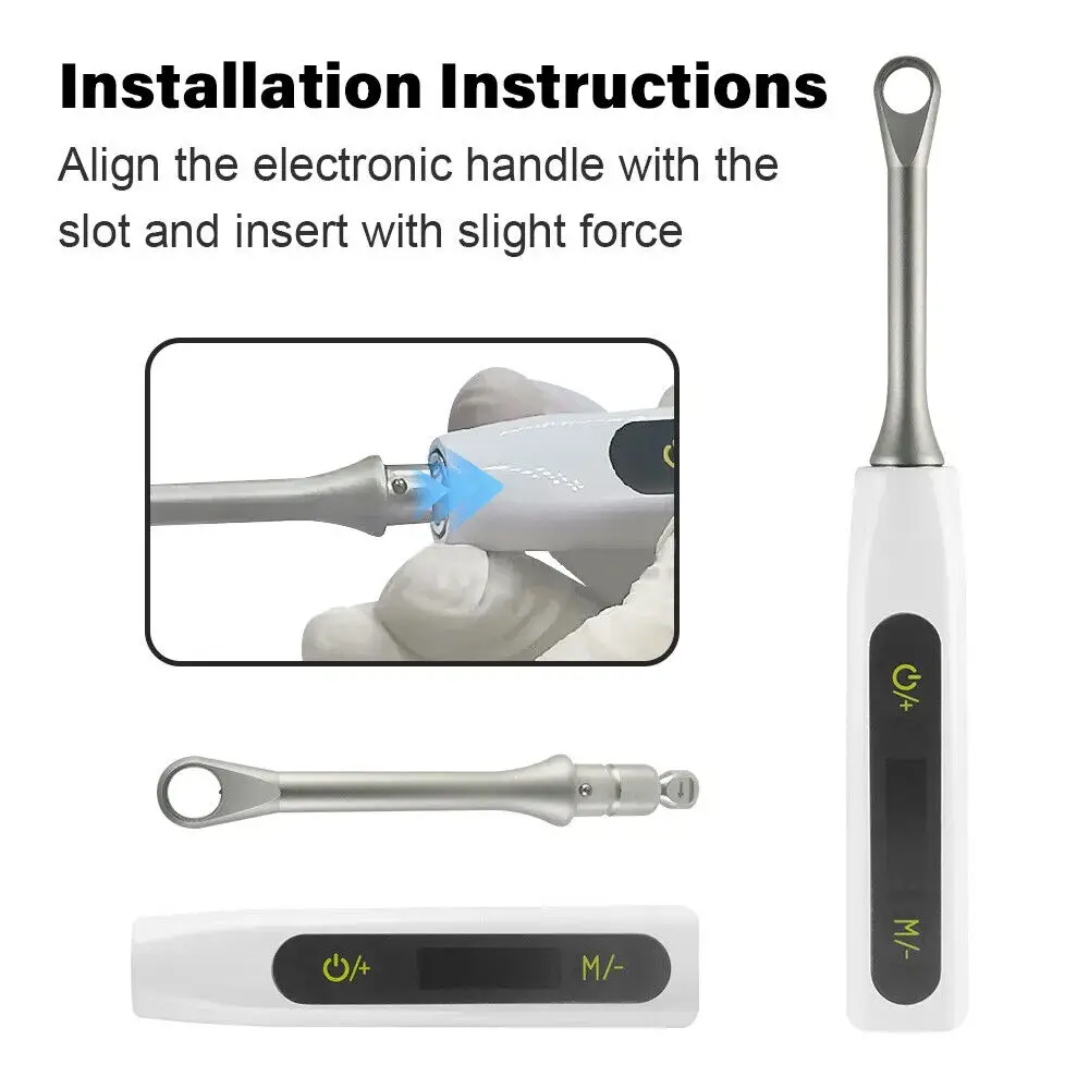 Dental Electric Implant Kit Abutment Torque Wrench 10-40Ncm Driver Kit Universal