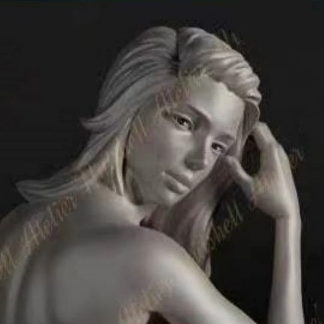 

1/24 Scale Resin Figure Assemble Model Kit Sexy Sitting Girl Nsfw Unassembled Unpainted 3D printing toy 609