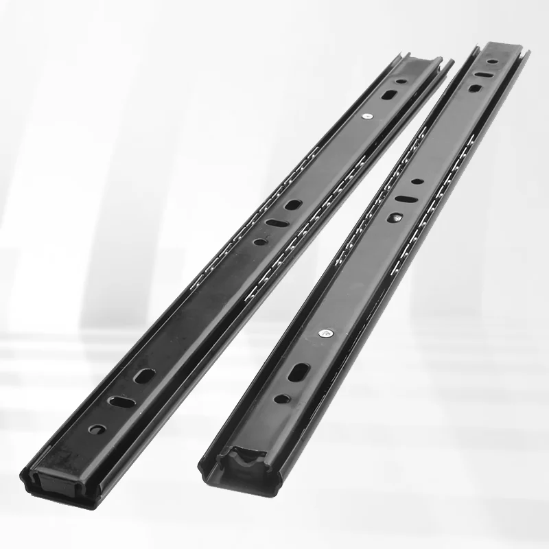 AOLISHENG 10-18 inch pair of drawer 2 section slide rails for drawer slide furniture hardware