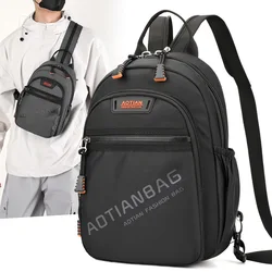 High Quality Men Backpack Waterproof Travel Rucksack Teenagers Boys Casual Shoulder Chest Bag Mochilas 2026 New