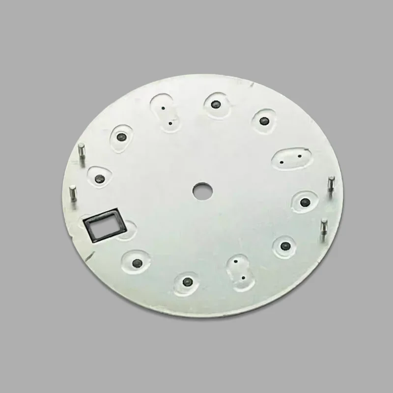 28.5mm NH35 Dial with S Logo, Black Samurai Dial, No Lume, Suitable for NH35/NH36 Movement, Watch Modification Parts