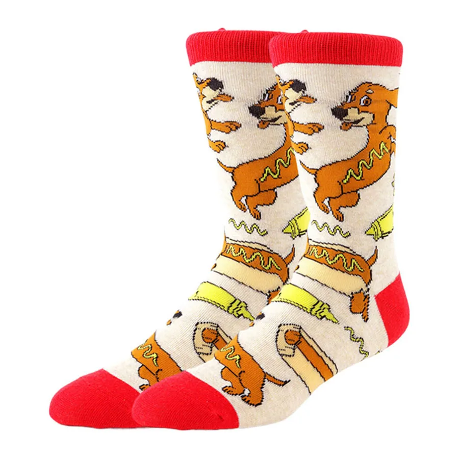 10/20/30Pairs random color happy socks men women crew socks novelty funny  street fashion animal  designer