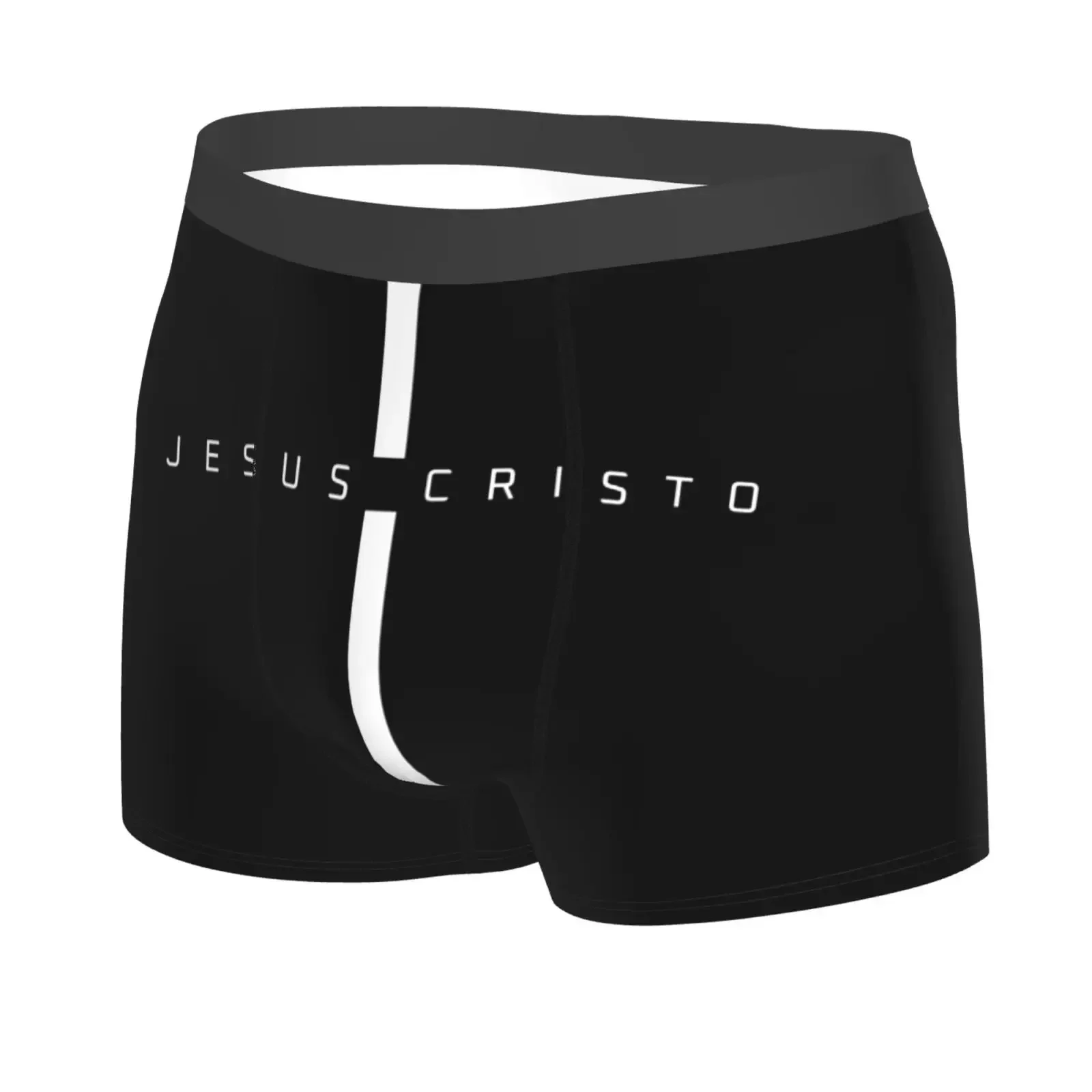 Jesus Christ Cross Print Men's Underwear Healthy Soft Comfortable High-Quality Men's Briefs Stylish Trendy Casual Sports Panties