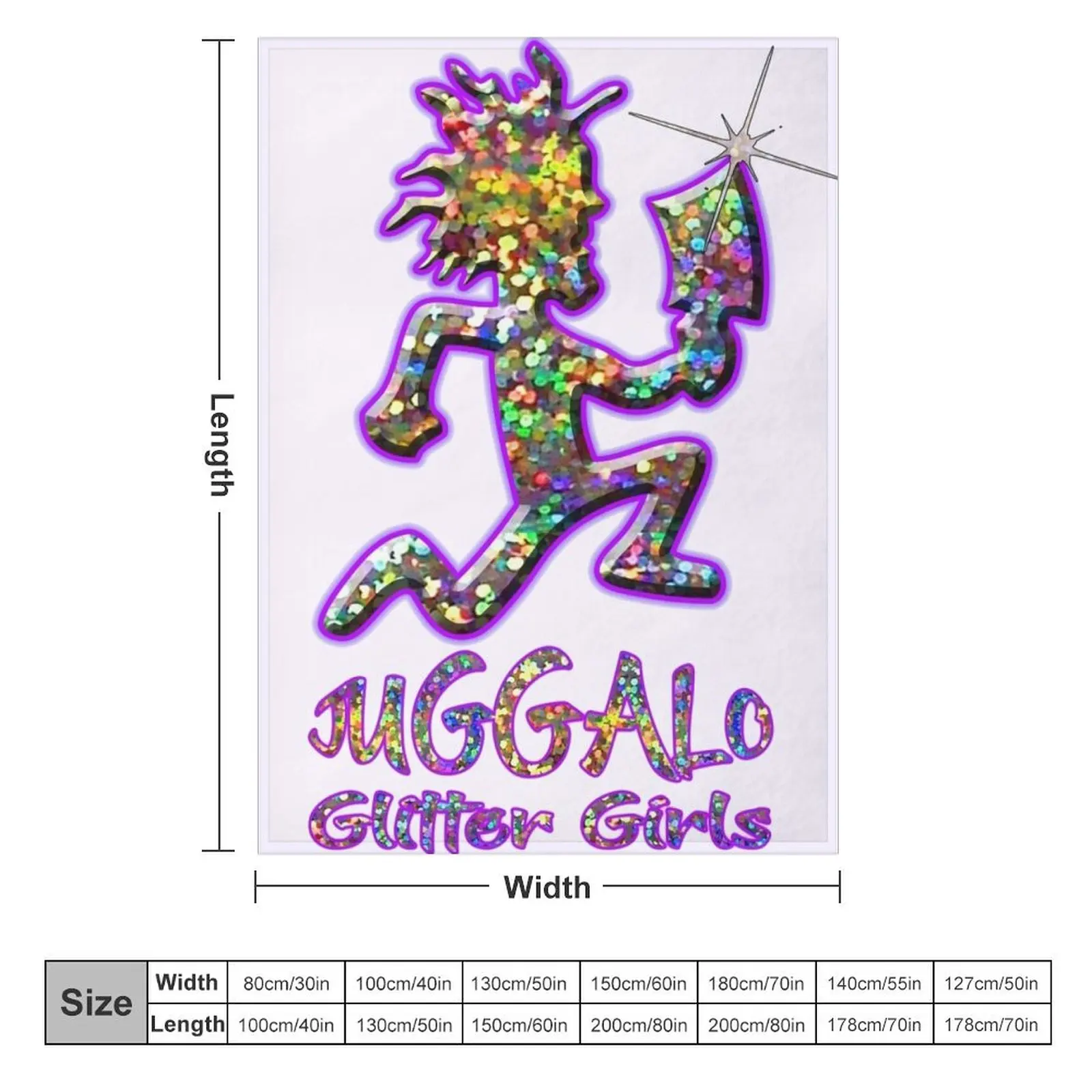 Juggalo Glitter Girls shing bling Throw Blanket Sleeping Bag Fashion Sofas Thermal Blankets