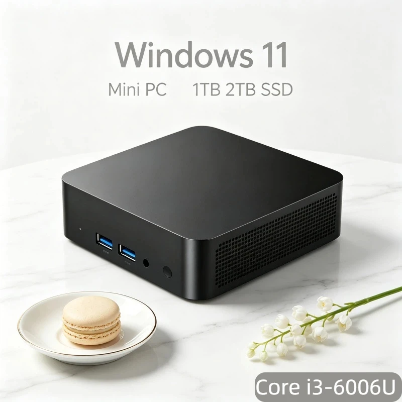 

Premium Core i3-6006U Windows 11 Pro Mini PC WiFi6 BT5.2 32GB RAM 1TB/2TB SSD 4K HD Office Gaming PC 3 Years Warranty