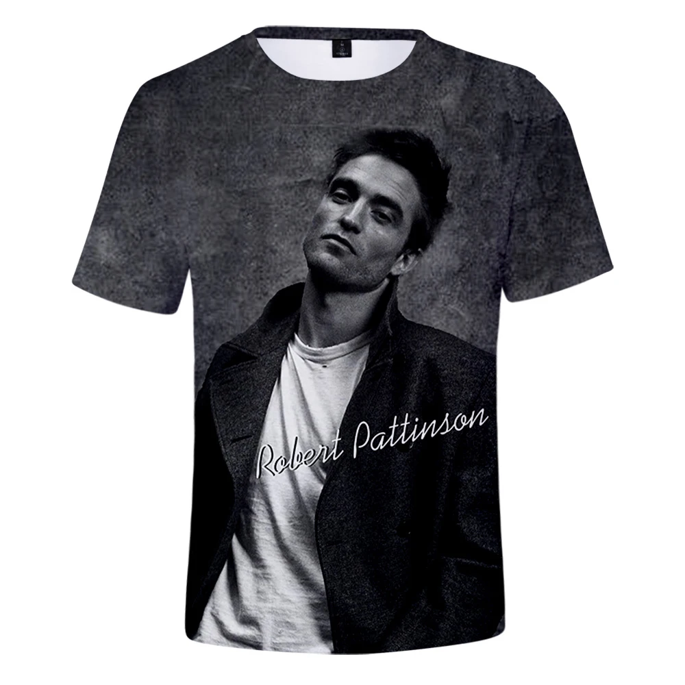 

Robert Pattinson Tshrit Unisex Crewneck Short Sleeve Tee Men Women T-shirt Casual Style Youthful Star 3D Clothes