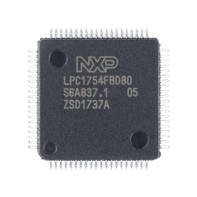 LPC1754FBD80, 551 LQFP80 32-битный микроконтроллер 100 МГц