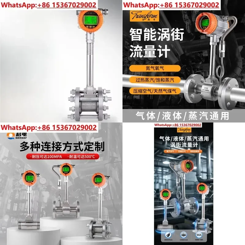 Explosion Proof Intelligent Digital Gas Meter for Compressed Air Biogas Natural Gas High Precision Flow Measurement Display