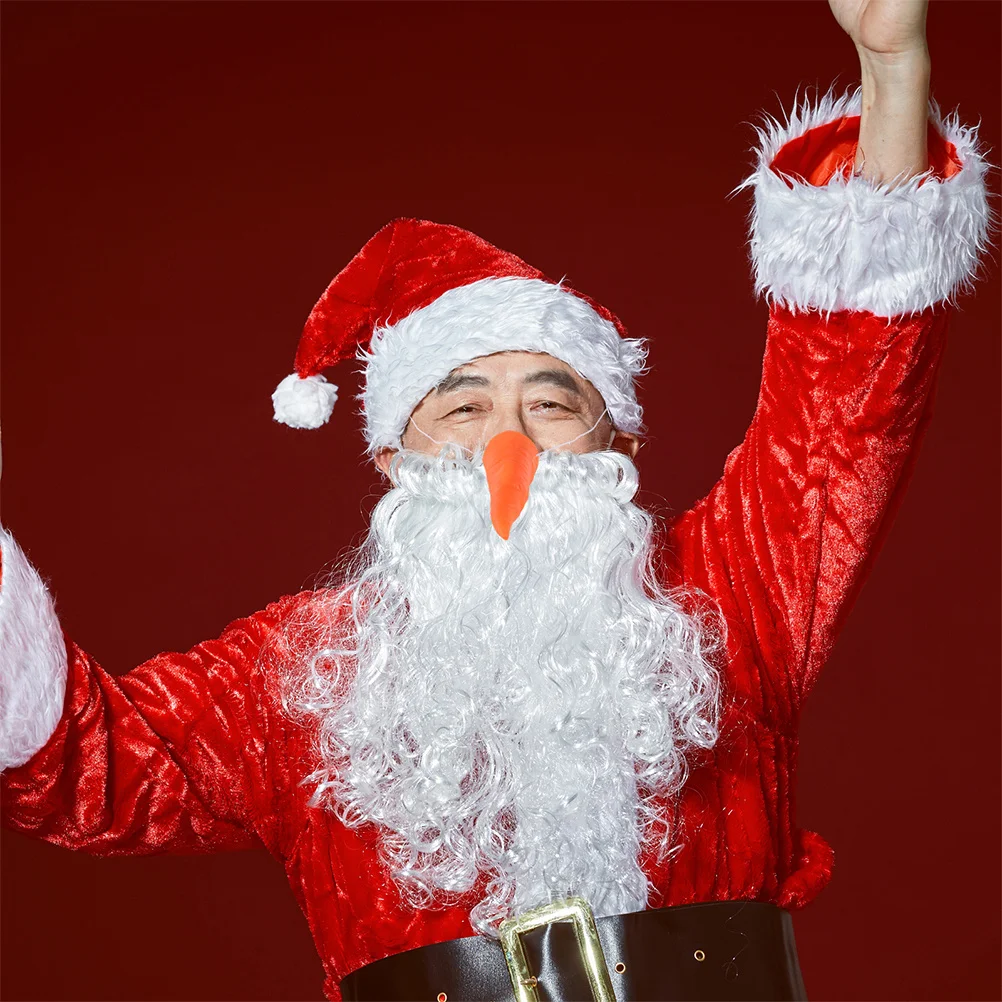 4 szt. Nosów z marchewki do dekoracji świątecznych DIY, ozdoby na imprezę bożonarodzeniową, zimowe akcesoria, fantazyjne rekwizyty do cosplayu, rekwizyty do samodzielnego wykonania bałwana