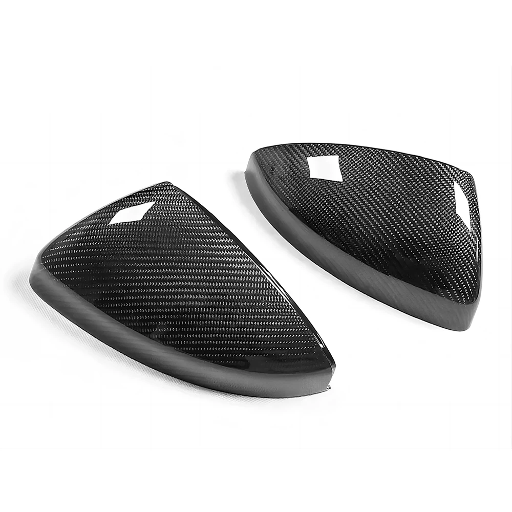 Replacement Rearview Side Mirror Covers Cap For Audi 16-22 R8 4S 15-21 TT TTS TTRS Carbon Fiber Shell Without Blind Spot Assist