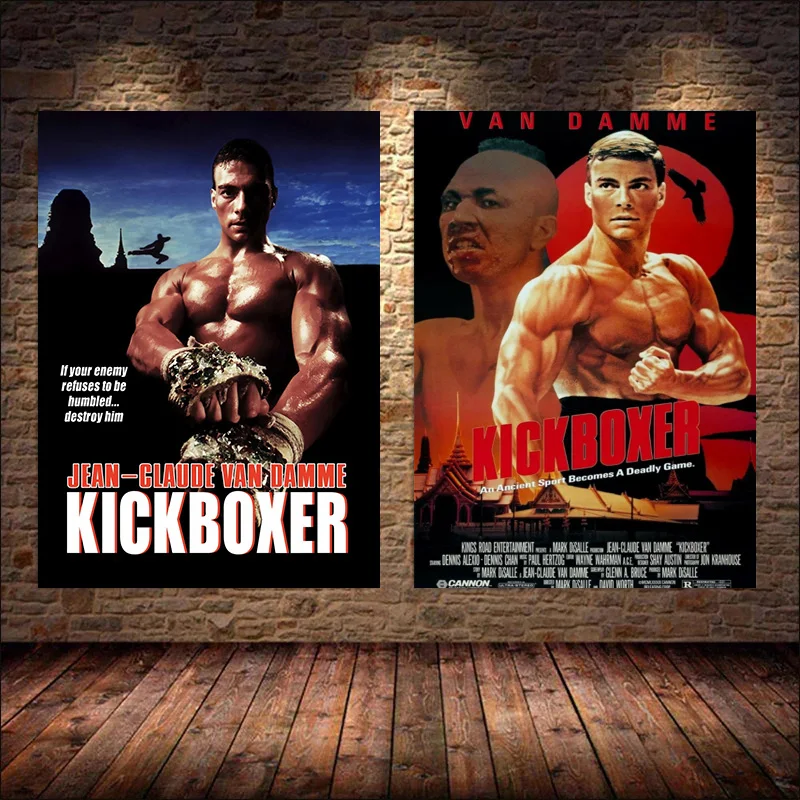 Classic Movie Kickboxer Jean-Claude Van Damme Lionheart Prints Flim Poster Canvas Painting For Living Room Home Decor Gift