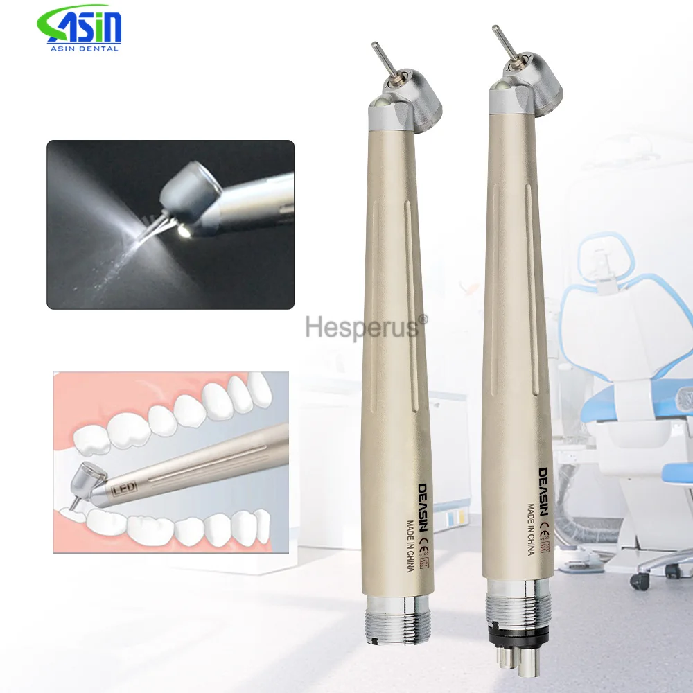 

Hot Dental 45 Degree LED High Speed Handpiece Air Turbine Led Anti Retraction Surgical hand piece Dentistry Tools