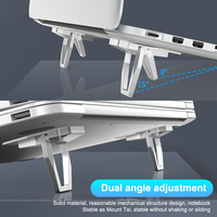 Adjustable Laptop Stand 2PCS Notebook Support Holder Portable Riser Cooling Bracket Universal For Keyboard Tablet Phone Laptop