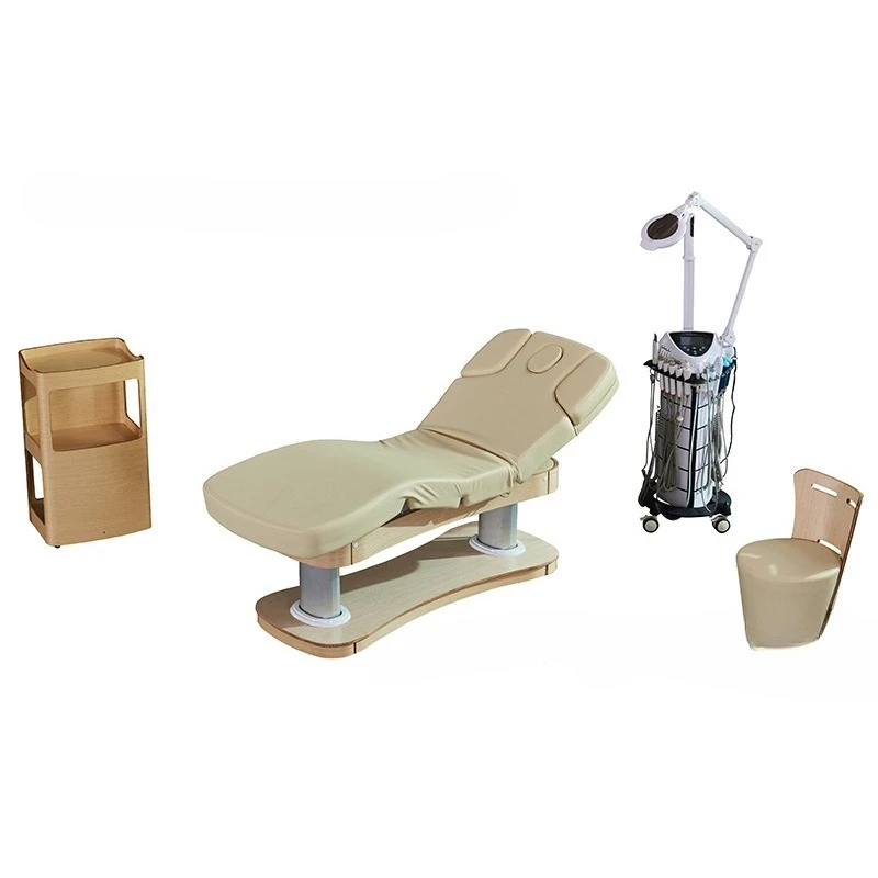 

Electric bed Special for foreign high-end salons with memory function Spa massage bed Wooden base
