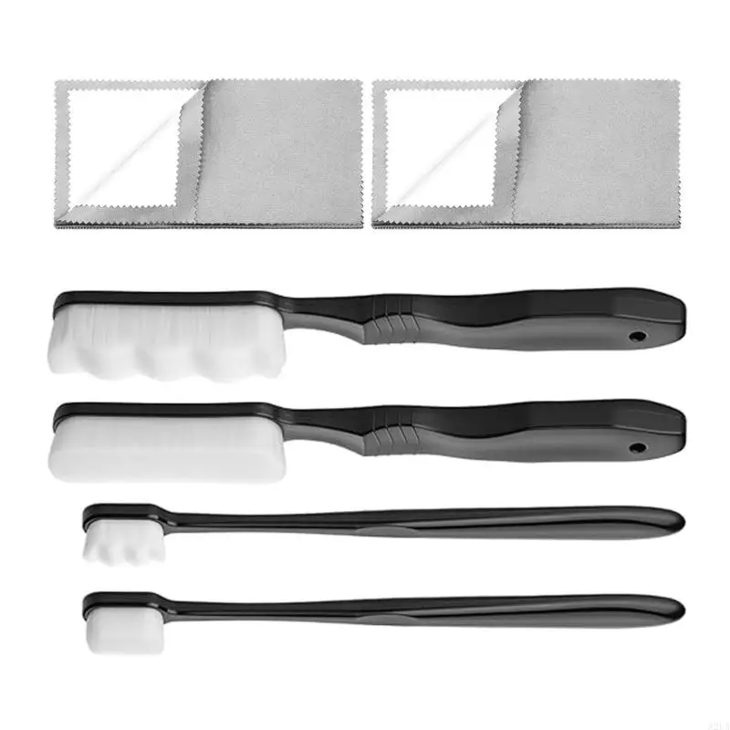 Silver Cleaning Brushes and Cloths for Jewelry Care