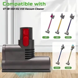 Mini Motorized Tool Brush Head for Dyson V7 V8 V10 V11 V15 Cordless Stick Vacuum Cleaner Mite Removal Suction Head Replace Parts