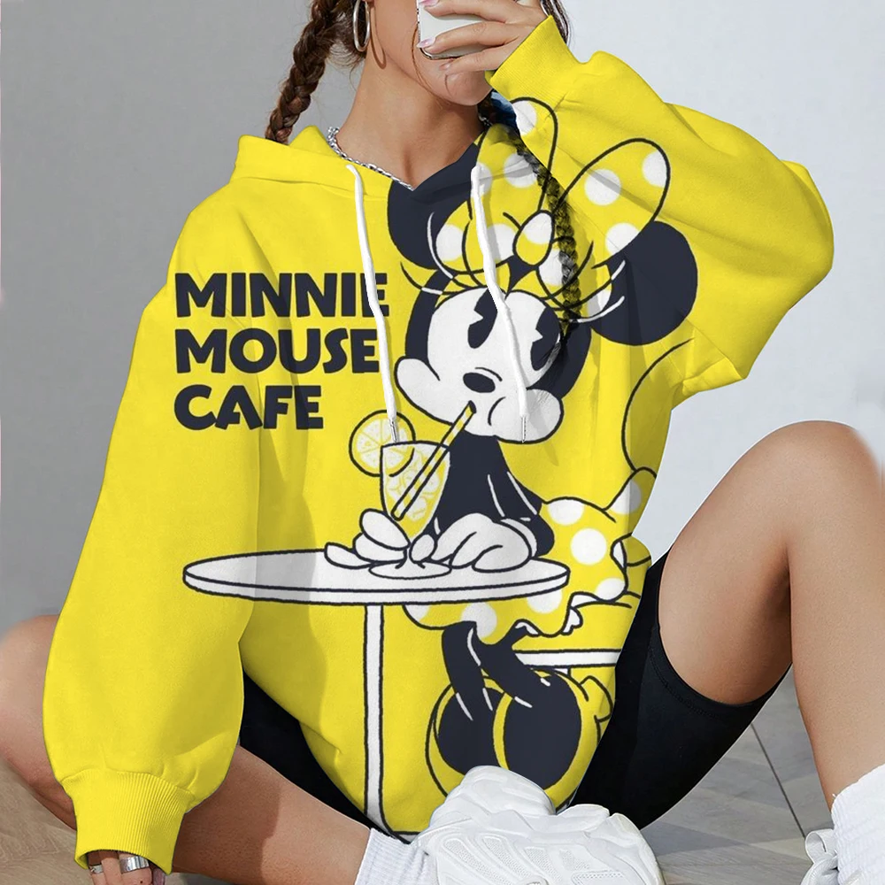 Anime Disney Myszka Miki 2026 Damska Bluza z Kapturem Damska Bluza Uliczna Bluza Harajuku Ubrania
