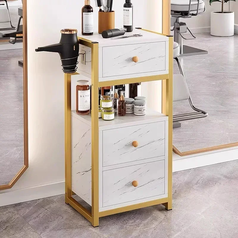 Iron Salon Trolley Free Shipping Strong Load-bearing Large Drawer No Shaking Carrello Medico Multi-layer Large-capacity Storage