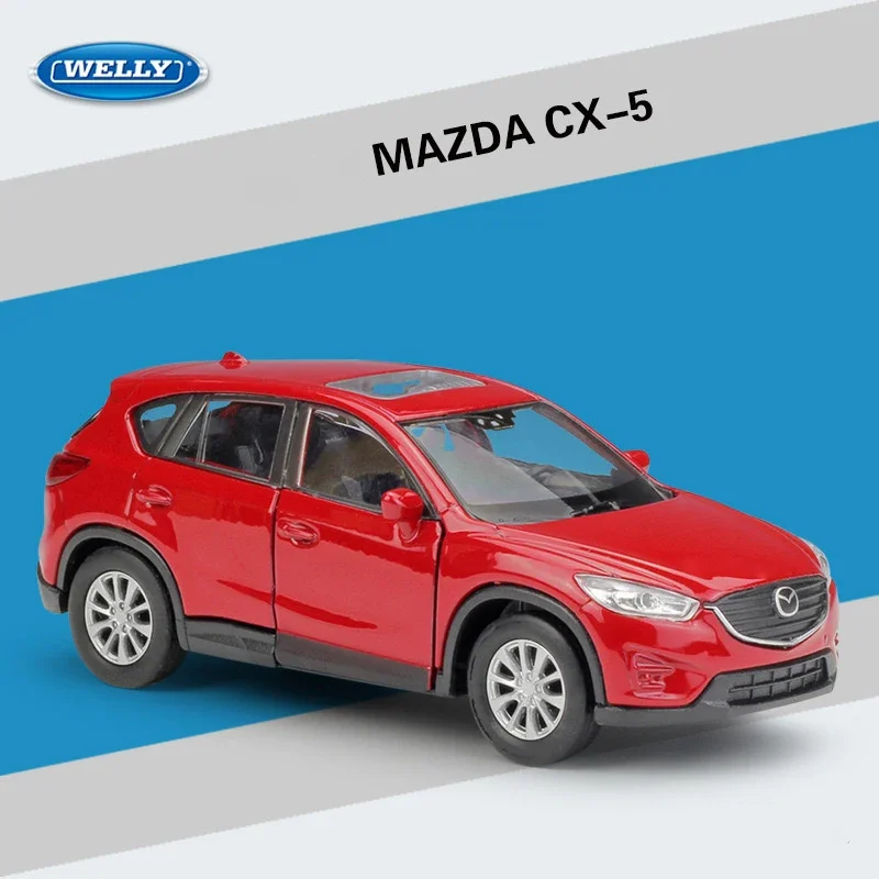 

Модель автомобиля WELLY 1:36 из сплава с имитацией модели MAZDA CX-5-подходит для детских игрушек и коллекций