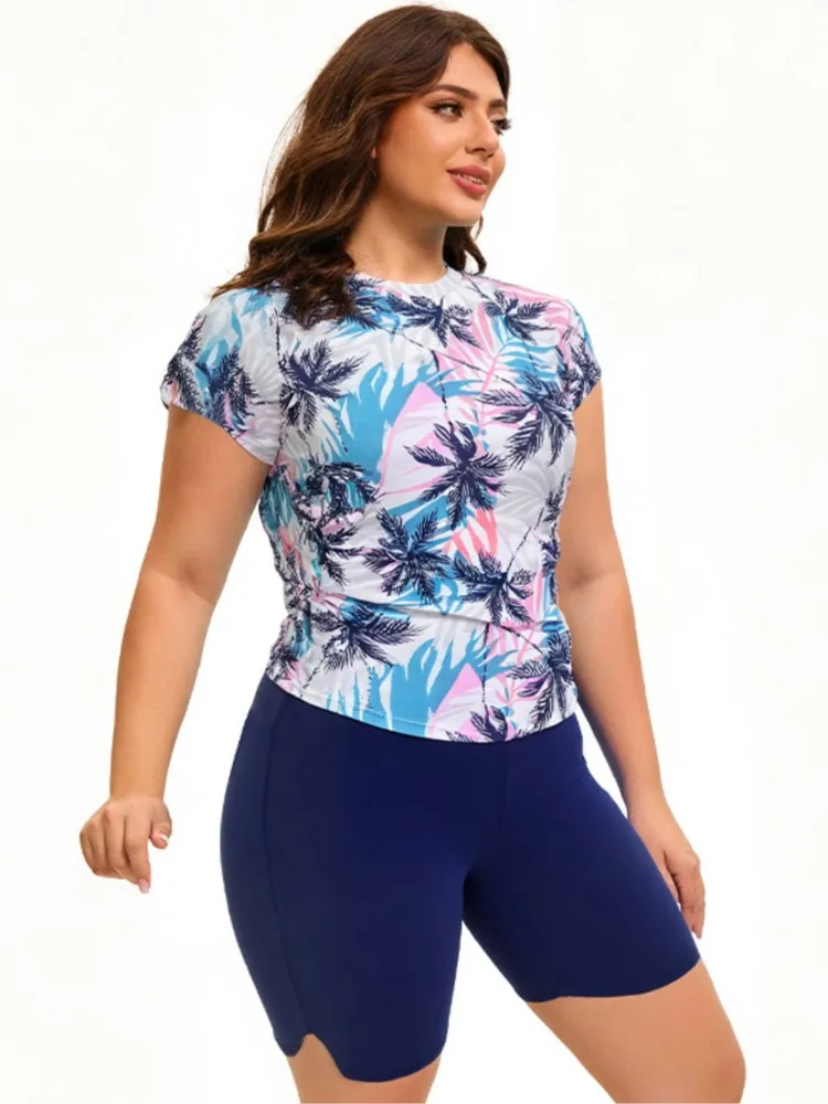 XL-5XL حجم كبير ارتفاع الخصر بيكيني المرأة رفع كبير كبير الحجم ملابس السباحة 2026 الصيف Mujer البطن تحكم ملابس السباحة بيكيني مجموعات