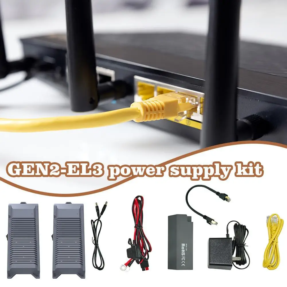 For Starlink GEN2/GEN3 Three-in-one Power Supply EL3 V2 DC Adapter Outdoor Power Supply For Starlink Gen2 Accessories