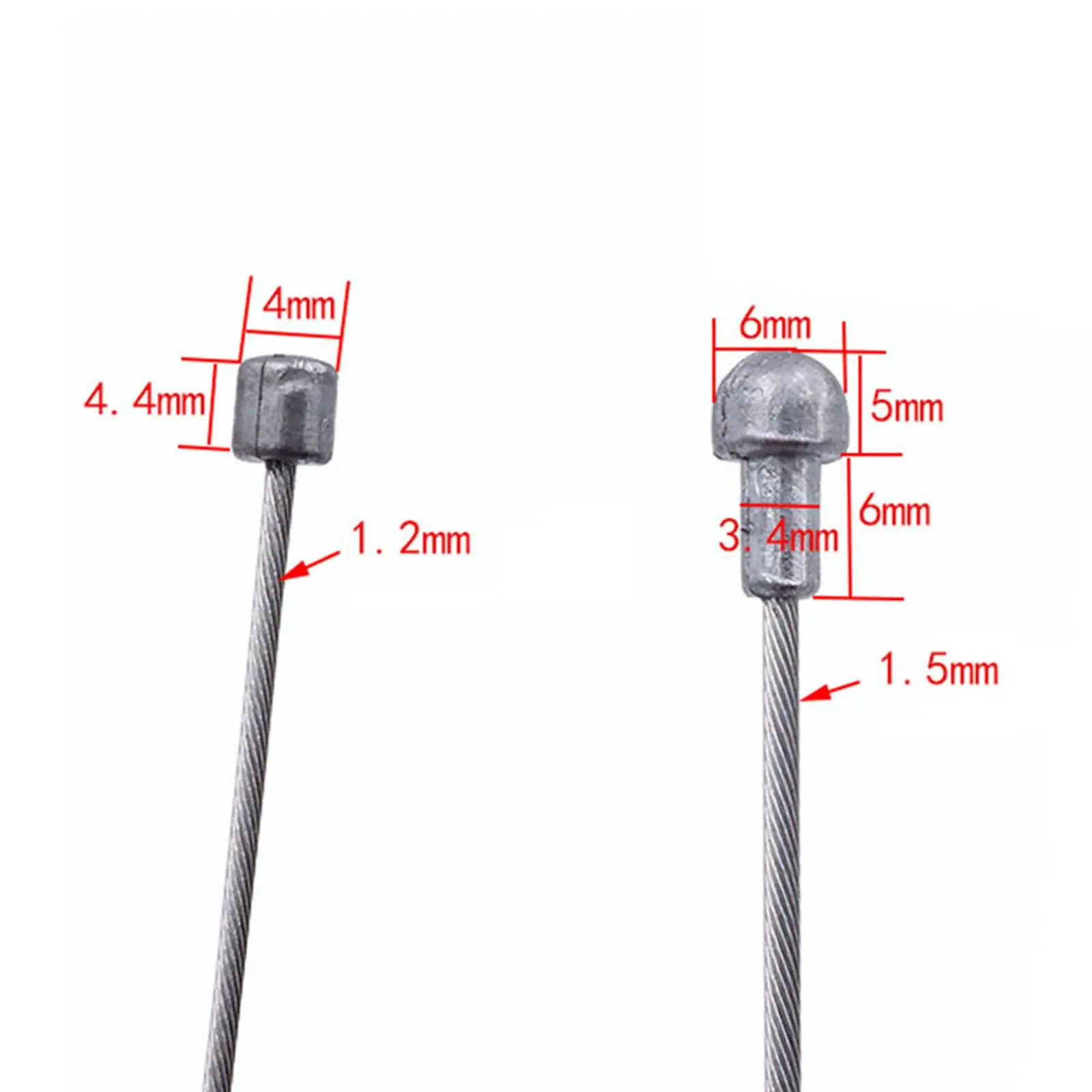 Bike Derailleur Inner Brake Cable MTB Housing Kit Metal Smooth Operation Long Length Cuttable for Road Bicycles