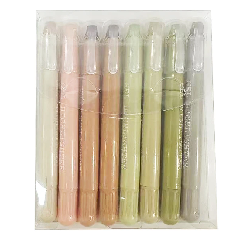 8Pcs/set Bible Highlighters, Vintage Morandi Colors, Non Bleeding Highlighters, Bible Safe Highlighters, Gel Pen Highlighter