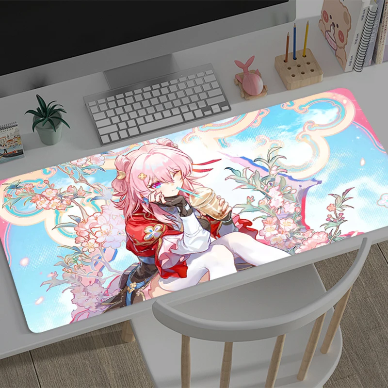 

Mousepad New Honkai: Star Rail March 7th Large Mouse Mat MousePads Game Office Carpet Soft Anti-slip Desktop PC carpet Mouse Pad