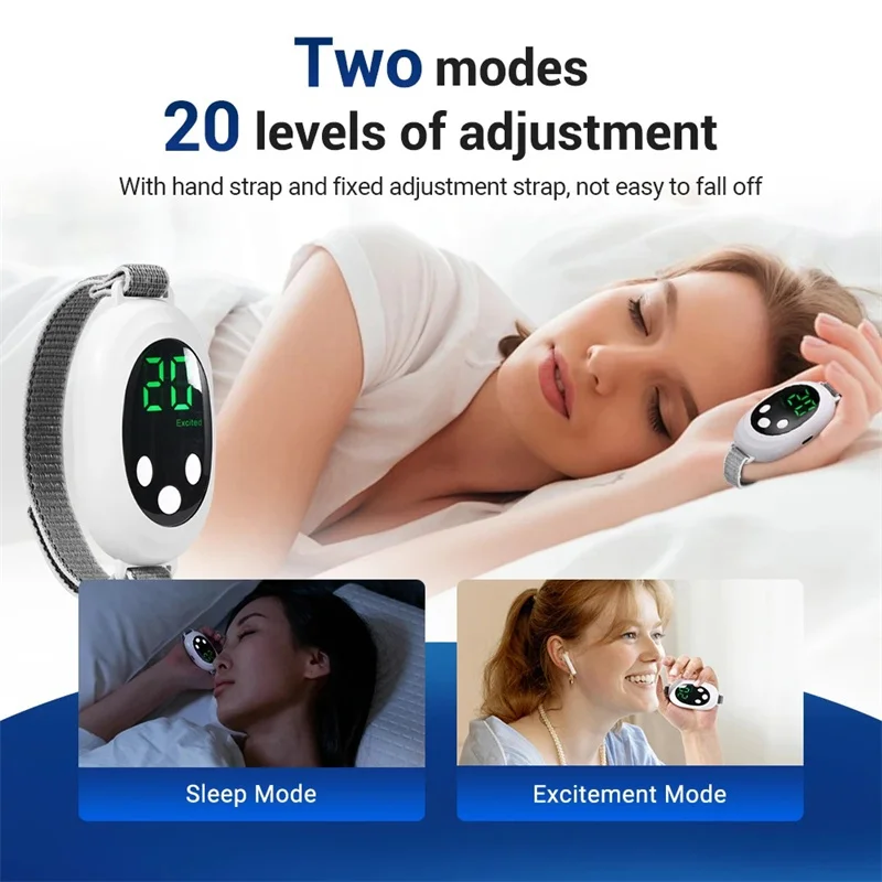 Handheld CES Sleep Aid Microcurrent EMS Pulse Device Hypnosis Insomnia Mental Stress Pressure Relief Anxiety Eliminat Relax