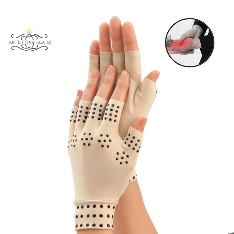 Magnetic Anti Arthritis Health Compression Therapy Gloves Rheumatoid Hand Pain Relief Hand Wrist Brace Corrector Hand Massager