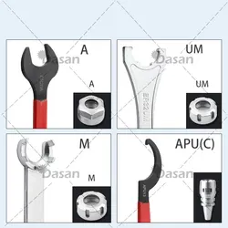 ER Collet  Wrench ER11 ER16 ER20  M UM O Type Spanner CNC Collet Lathe Parts  for ER Nut CNC Milling Machine Lathe Tools