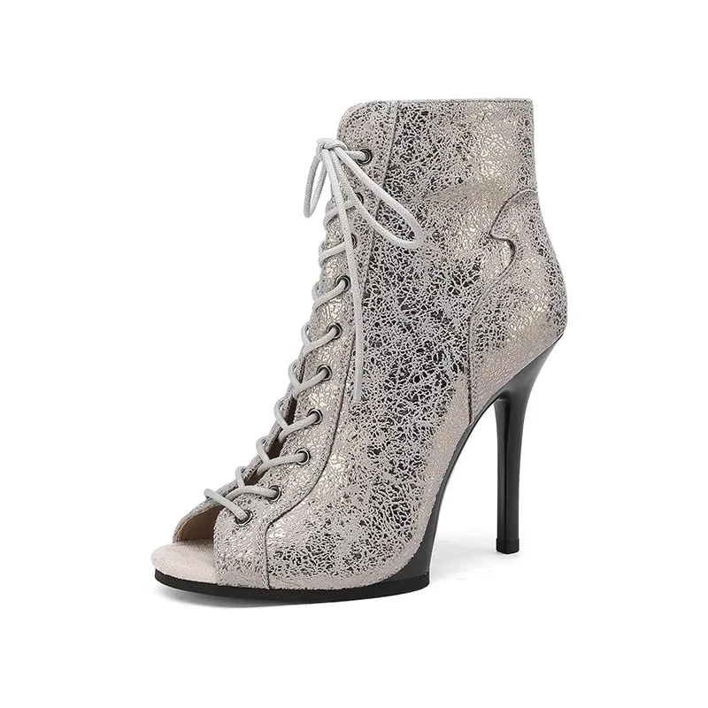 Tacchi da ballo con plateau 9,5 cm 11 cm Tacchi stabili Suola in gomma Salsa all'aperto Tacchi alti latini Scarpe da ballo per feste