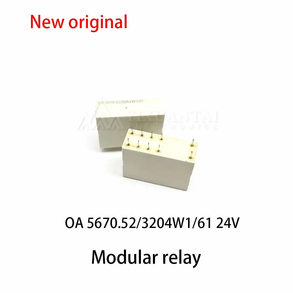 (1pcs) 100% New relay OA 5670.52/3204W1/61 24V 10-pin relay module