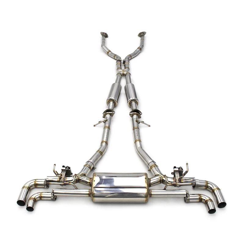 

Пользовательская выхлопная система Deleville Catback для спортивного автомобиля Lexus LC500H/LC500 3,5 V6 2018-2022 выхлоп из нержавеющей стали 304