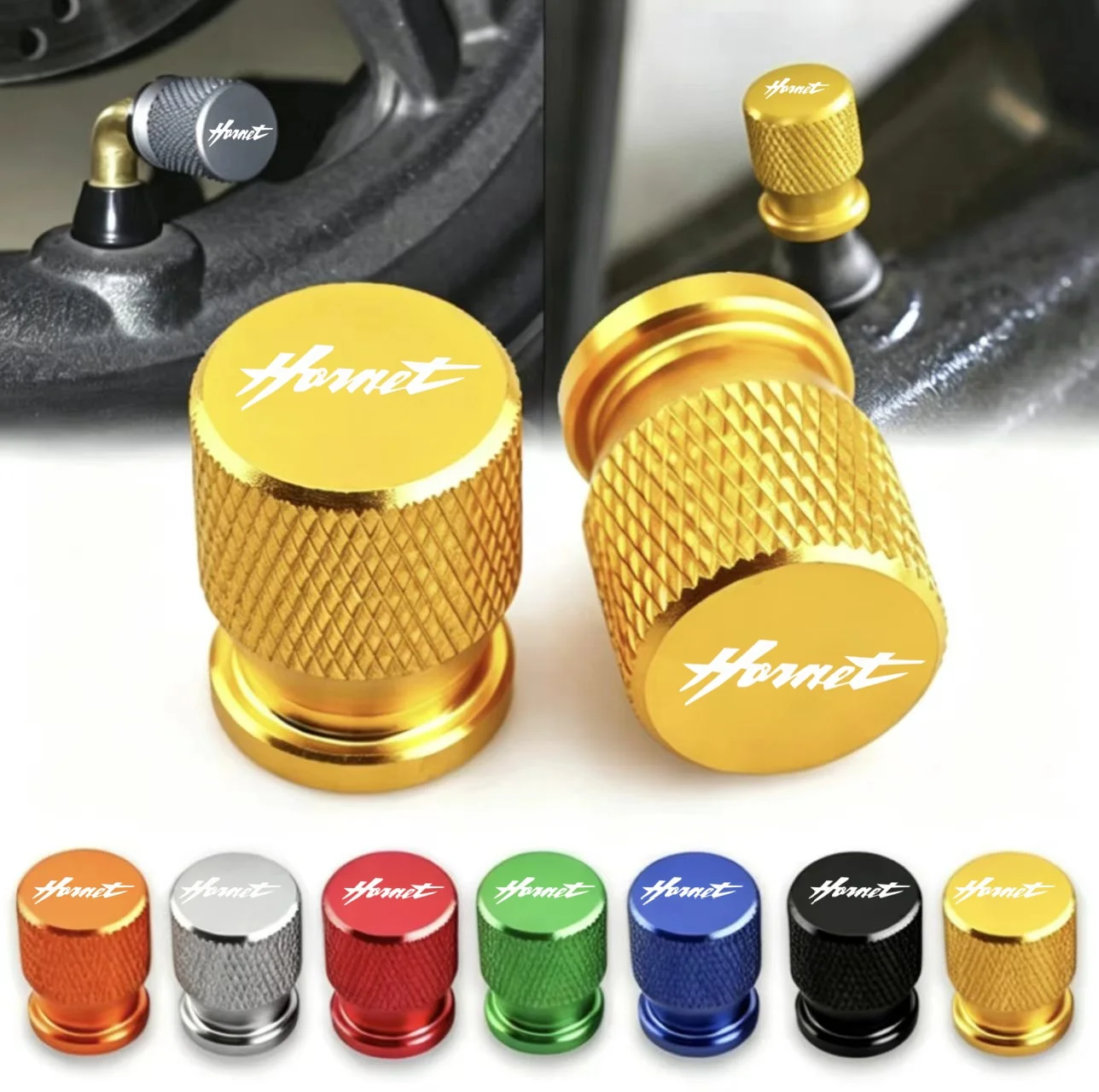 The latest motorcycle tire valve stem cap, valve cap, suitable for HORNET series models.
