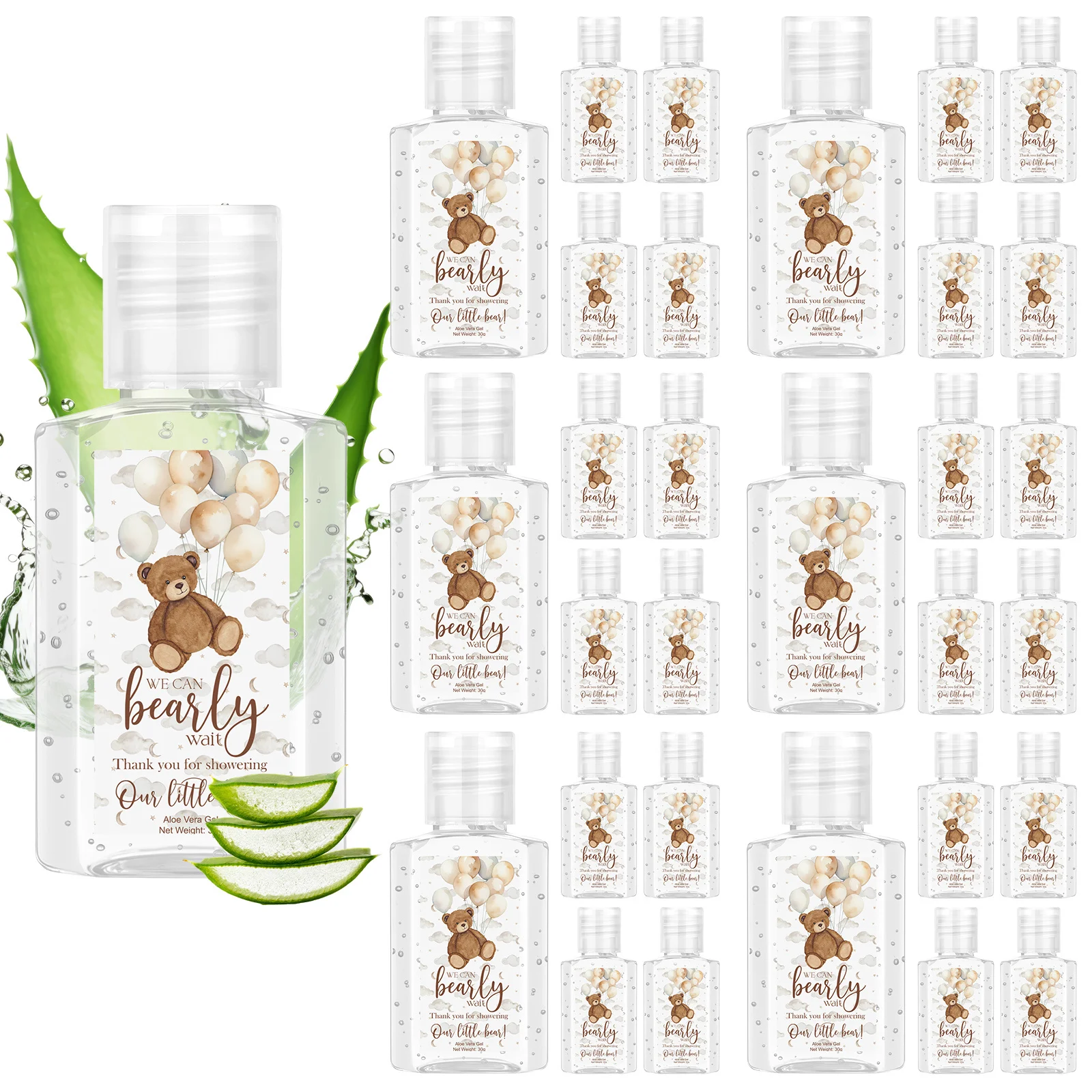 

Gift for Her/Him 30pcs Bear Theme Party Favors We Can Bearly Wait Party Gift Mini Bottle Travel Size Thank You Gifts Bulk for Guests Gender Reveal Decorations Souvenirs Stuffers LuxuryLounge