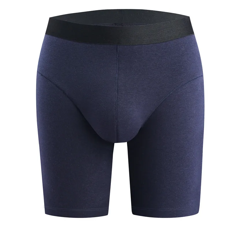 

Mens Underwear Cotton Blend Boxers Shorts Thick Velvet Panties Man Solid Warm High Waist Middle Long Leg Underpants Male L-5XL