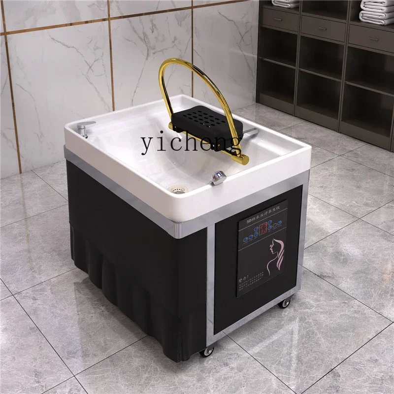 a4 Bedside Grafting Shampoo Chair Head Fumigation  Salon Constant Temperature Water Circulation Moving Head Basin