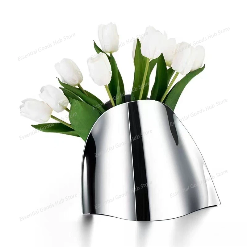 Stainless Steel Champagne Bucket, Creative Metal Tabletop Wine Bucket, Insulated Ice Bucket for Chilling Wine