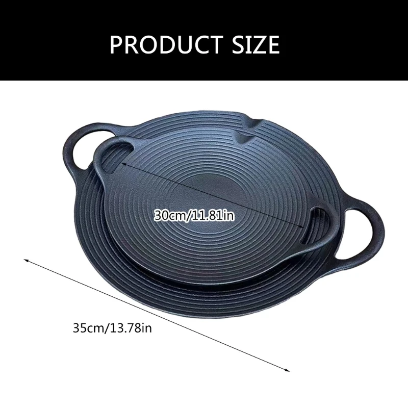 Iron Outdoor Grilling Accessories Outdoor BBQ Plate Roasting Pans Grilling Plate Grilling Pans Iron Texture for BBQ