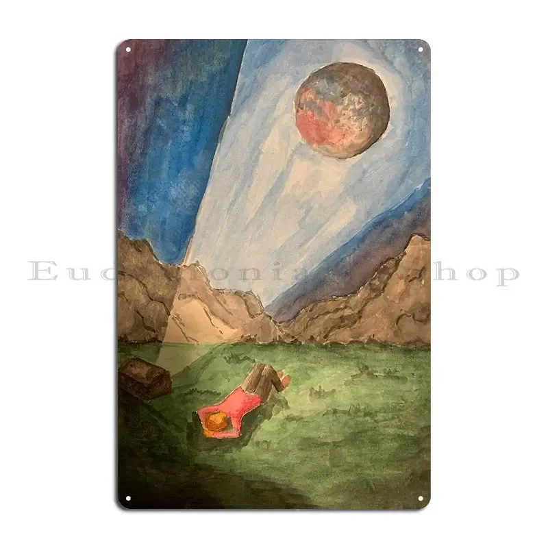 Pluto Projector Rex Orange County Watercolor Painting Metal Plaque Design Wall Plaque Club Wall Plaque Club Tin Sign Poster