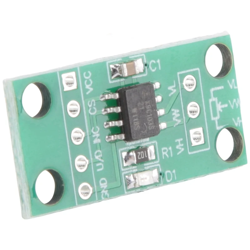 X9C103S Digital Potentiometer Module Green 100K 100Th Order Digital Potentiometer Circuit