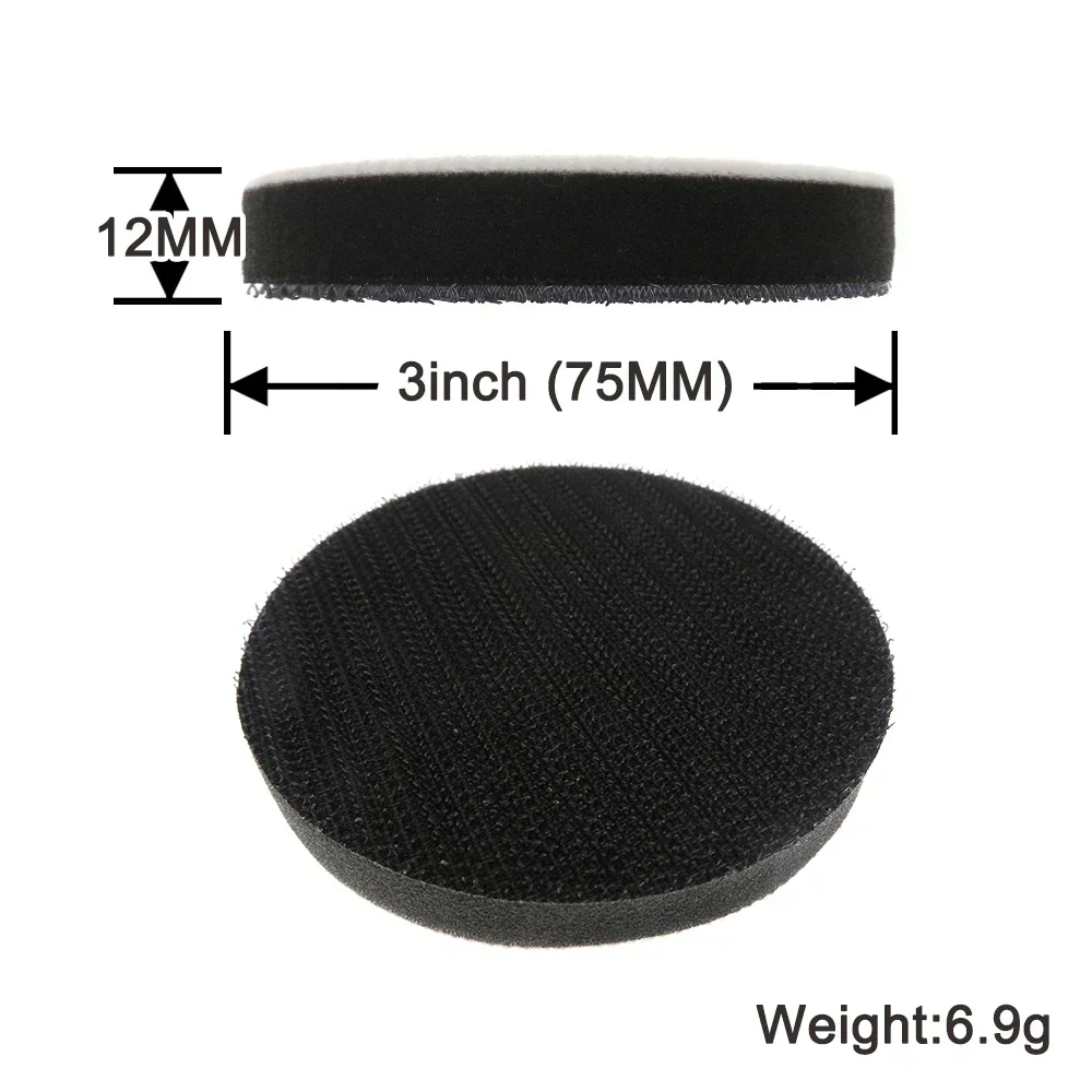 Soft Interface Pad, 2 Pack 2Inch -6 Inch Hook  Loop Foam Protection Cushion for Sander Polisher Polishing Pads  Backing Pad