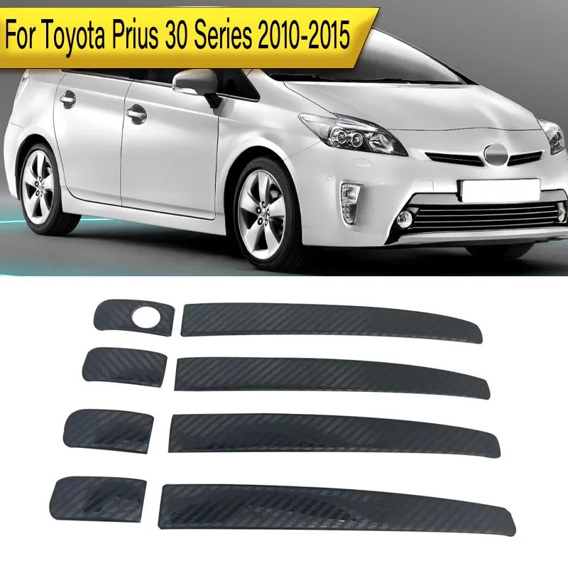 

For Toyota Prius 30 Series 2010-2015 4-Door Handle Cover Decorative Trim Pieces ABS Decorative Stickers