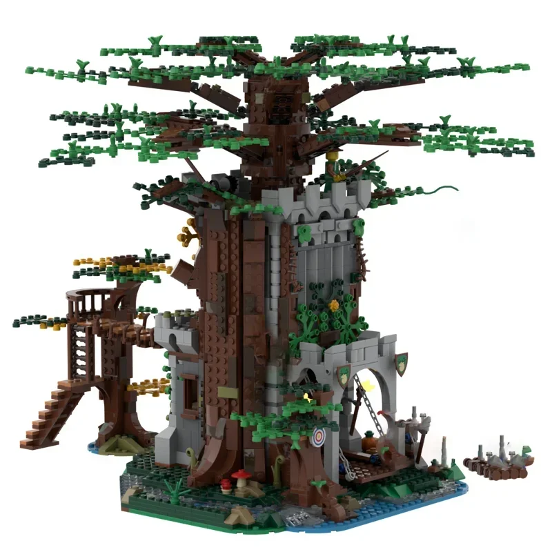 Blocs de construction Moc modulaires pour forestier, forteresse et jouille, modèle de tournoi, briques technologiques, cadeaux de construction, jouets d'assemblage à monter soi-même