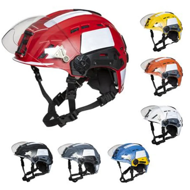 2023 FMA EX SAR Helmet Visor Emergency Rescue Helmet Fire Rescue Lightweight Helmet Adjustable Helmet.