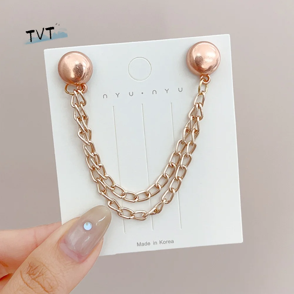 

Multi-Function Magnetic Clothing Clip Non-hole Waist Buckle Shorten Trouser Clip Silver Alloy Magnetic Fixed Button Jeans