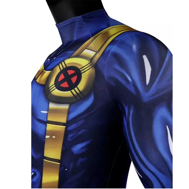 X-MEN 97 ciclope Cosplay mono máscara Navidad Scott versiones Cosplay disfraz Zentai traje superhéroe traje de Halloween fiesta Bodys @ 0Z *